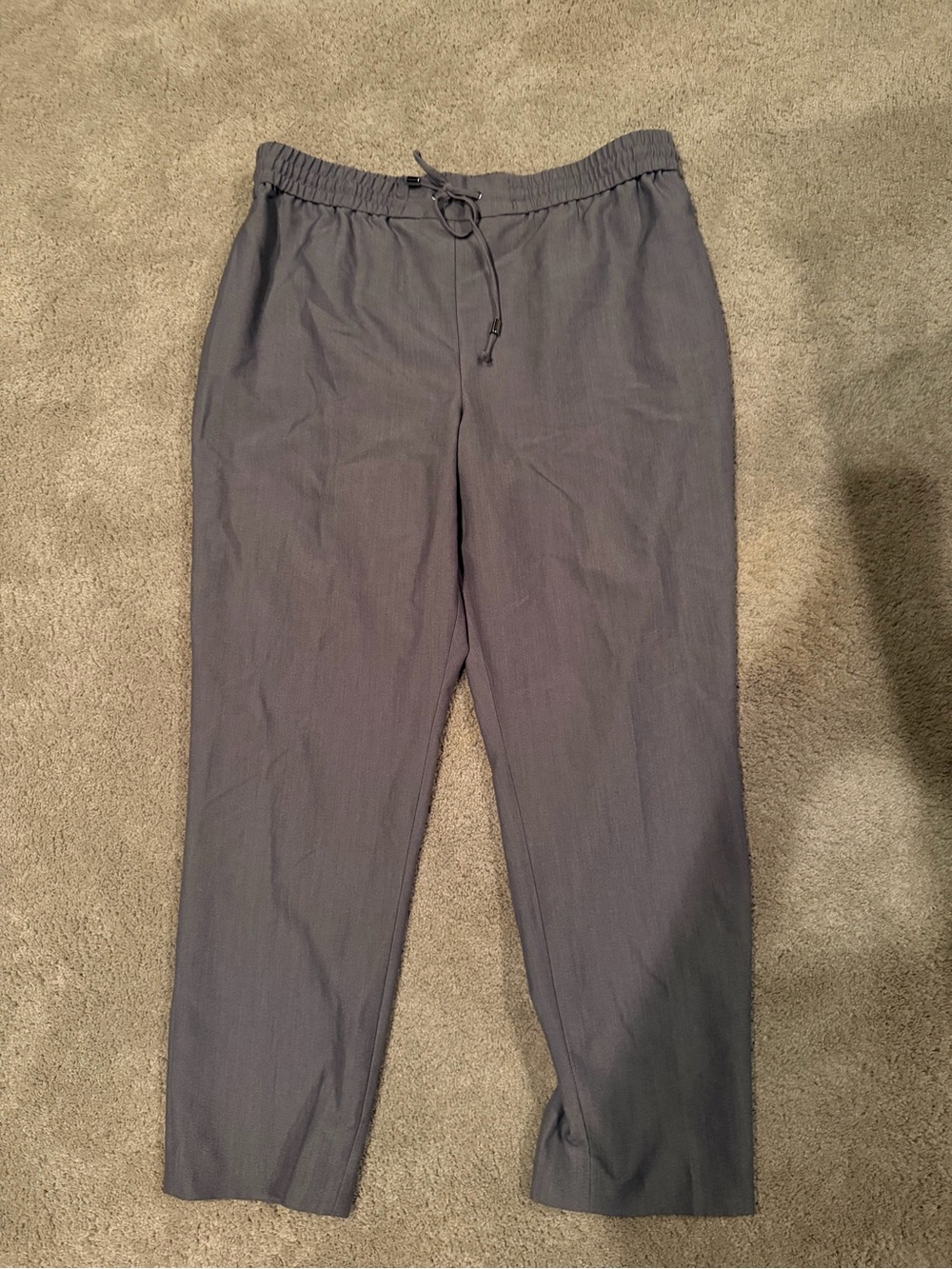 Suzy Shier Straight Leg Pants - Charcoal Gray - Picture 2 of 3